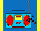 Dibujo Radio cassette 2 pintado por rarita