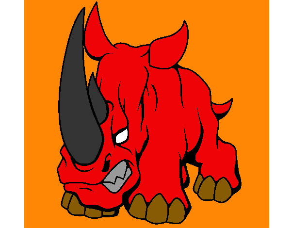 Dibujo Rinoceronte II pintado por juan-3