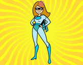 Dibujo Superheroina pintado por sonic2