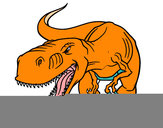 Dibujo Tiranosaurio Rex enfadado pintado por Gabo01