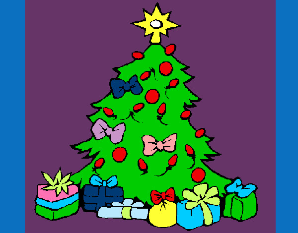Dibujo Árbol de navidad pintado por zoeliux