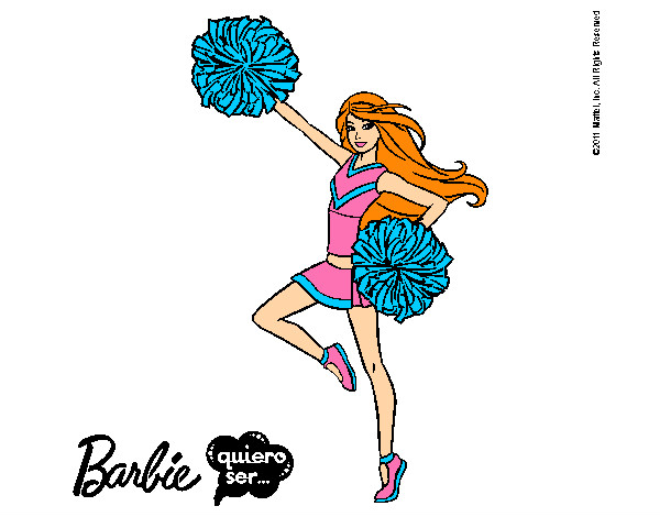 Dibujo Barbie animadora pintado por AnnieMCH