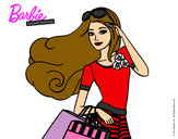 Dibujo Barbie con bolsas pintado por AnnieMCH