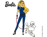 Dibujo Barbie con look moderno pintado por AnnieMCH