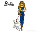 Dibujo Barbie con sus mascotas pintado por AnnieMCH