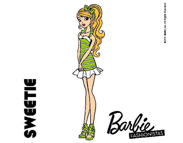 Dibujo Barbie Fashionista 6 pintado por AnnieMCH
