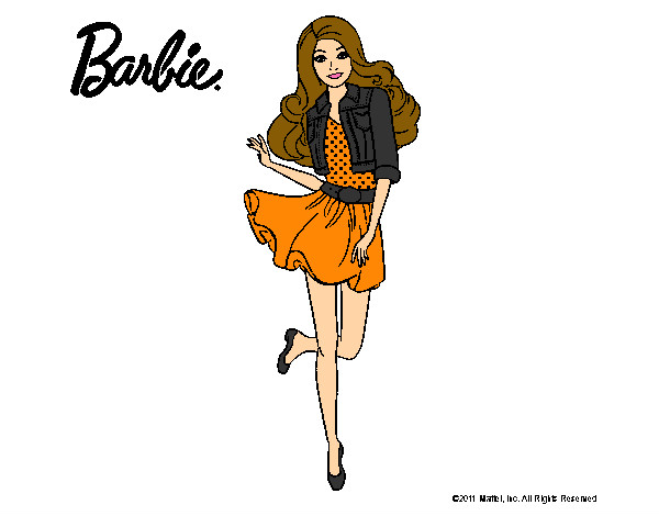 Dibujo Barbie informal pintado por AnnieMCH