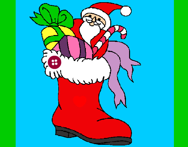 Anuncio detergente Mezclado Dibujo de bota de navidad pintado por Zoeliux en Dibujos.net el día  22-10-12 a las 23:39:09. Imprime, pinta o colorea tus propios dibujos!