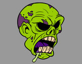 Dibujo Cabeza de zombi pintado por Allegxtor