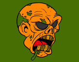 Dibujo Cabeza de zombi pintado por Chris435