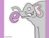 Dibujo Elefante 2a pintado por Elena2000