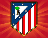 Dibujo Escudo del Club Atlético de Madrid pintado por turi