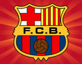 Dibujo Escudo del F.C. Barcelona pintado por BryanJ