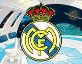 Dibujo Escudo del Real Madrid C.F. pintado por Miguee11