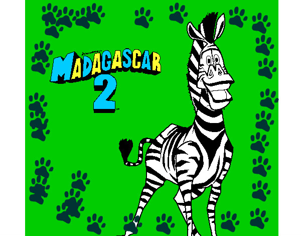 Dibujo Madagascar 2 Marty 2 pintado por markitoo