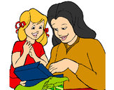 Dibujo Madre e hija pintado por AnnieMCH