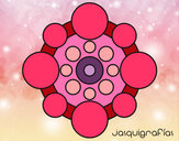 Dibujo Mandala con redondas pintado por luciana9