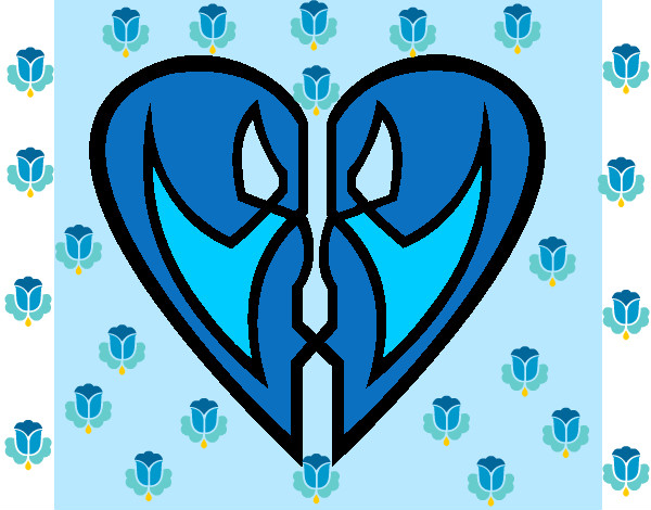 corazon azul