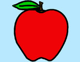 Dibujo manzana pintado por maria-live