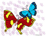 Dibujo Mariposas pintado por danetawapa