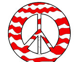 Dibujo Símbolo de la paz pintado por tiianaa