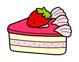 Dibujo Tarta de fresas pintado por AnnieMCH