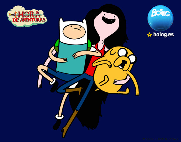 Finn, Jake y Marceline