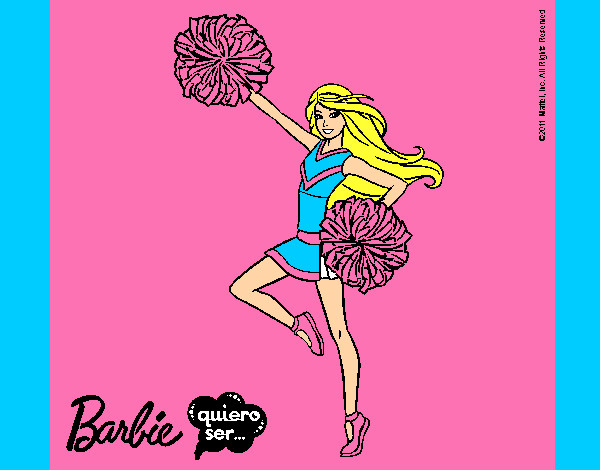 Dibujo Barbie animadora pintado por jule