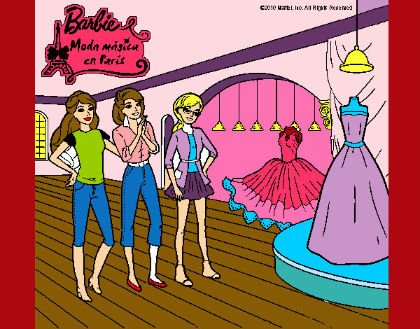Barbie mirando vestis