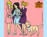 Dibujo Barbie y sus amigas en bata pintado por KARQI