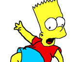 Dibujo Bart 2 pintado por igotz