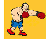 Dibujo Boxeador pintado por sabematy