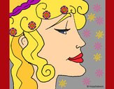 Dibujo Cabeza de mujer pintado por soniaraque