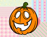 Dibujo Calabaza de Halloween pintado por izan4