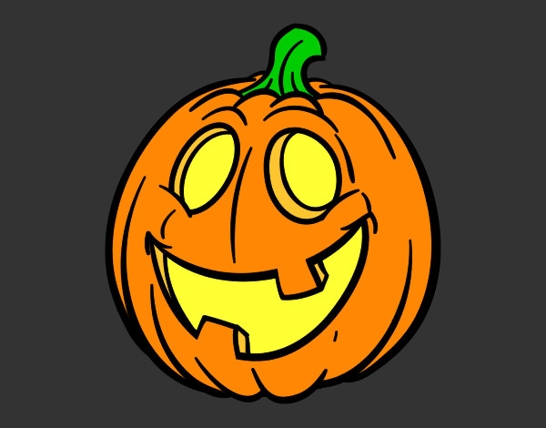 Dibujo Calabaza de Halloween pintado por saramartin