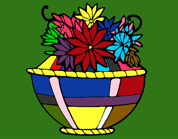 Dibujo Cesta de flores 11 pintado por 44323