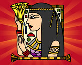 Dibujo Cleopatra pintado por soniaraque