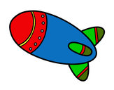 Dibujo Cohete en el espacio pintado por oscar332
