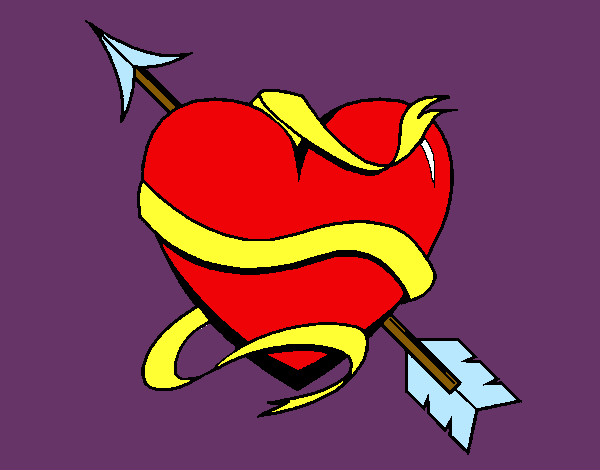 Dibujo Corazón con flecha III pintado por Ana_2000