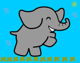 Dibujo Elefante bailarín pintado por valeriaron