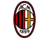 Dibujo Escudo del AC Milan pintado por vbushido