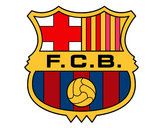 Dibujo Escudo del F.C. Barcelona pintado por sabematy