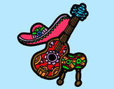Dibujo Instrumentos mexicanos pintado por rocio--pek