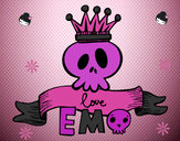 Dibujo Love Emo pintado por daphnesita