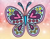 Dibujo Mandala mariposa pintado por Atenea015