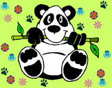 Dibujo Oso panda pintado por milena11