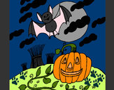 Dibujo Paisaje de Halloween pintado por Luisrro23