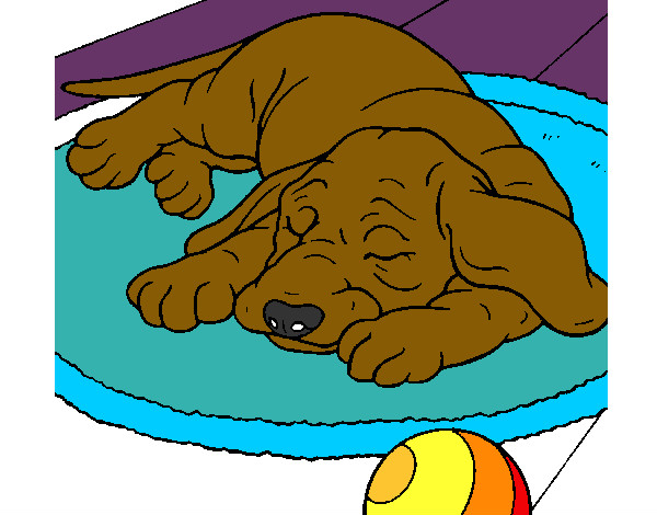 Dibujo Perro durmiendo pintado por KARQI
