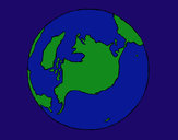 Dibujo Planeta Tierra pintado por lalila54