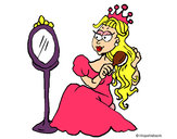 Dibujo Princesa y espejo pintado por Rusher 